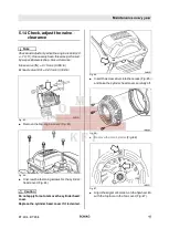 Preview for 45 page of Fayat Group BOMAG BT 60/4 Operating Instructions, Maintenance Instructions