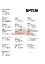 Preview for 58 page of Fayat Group BOMAG BT 60/4 Operating Instructions, Maintenance Instructions