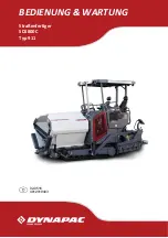 Preview for 1 page of Fayat Group DYNAPAC SD1800C Manual