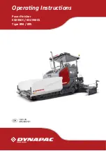 Fayat Group DYNAPAC SD2550C Operating Instructions Manual preview