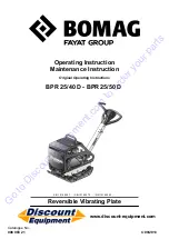 Предварительный просмотр 1 страницы Fayat BOMAG BPR 25/40 D Operating Instructions Manual