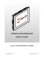 Faytech TOUCHSCREEN-PC SERIES User Manual preview