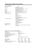 Preview for 12 page of Faytech TOUCHSCREEN-PC SERIES User Manual