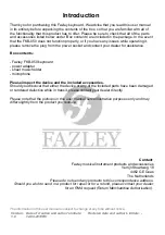 Предварительный просмотр 2 страницы FAZLEY 9000-0050-2267 User Manual