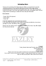 Preview for 2 page of FAZLEY 9000-0066-4866 User Manual