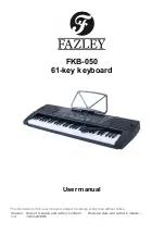 Preview for 1 page of FAZLEY FKB-050 User Manual