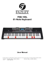 FAZLEY FKB-100L User Manual preview
