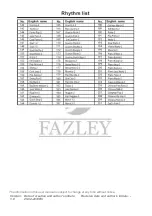 Preview for 23 page of FAZLEY FKB-180 User Manual