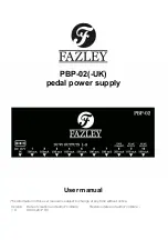 FAZLEY PBP-02 User Manual preview