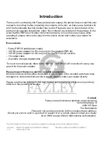 Предварительный просмотр 2 страницы FAZLEY PBP-02 User Manual