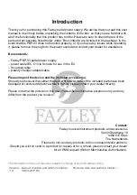 Preview for 2 page of FAZLEY PBP-03 User Manual