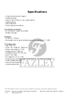 Preview for 10 page of FAZLEY PBP-03 User Manual