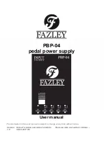 FAZLEY PBP-04 User Manual preview