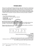 Preview for 2 page of FAZLEY PBP-04 User Manual