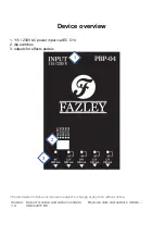 Preview for 6 page of FAZLEY PBP-04 User Manual