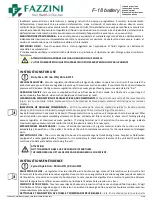 Preview for 3 page of Fazzini F-18 Battery Instructions For Use Manual