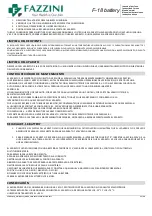 Preview for 23 page of Fazzini F-18 Battery Instructions For Use Manual