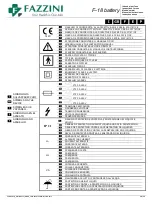 Preview for 28 page of Fazzini F-18 Battery Instructions For Use Manual