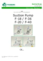 Preview for 1 page of Fazzini F-18 Battery Service Manual