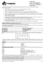 Предварительный просмотр 15 страницы Fazzini F-30 Series Instructions For Use Manual