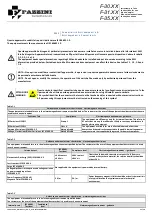 Предварительный просмотр 25 страницы Fazzini F-30 Series Instructions For Use Manual