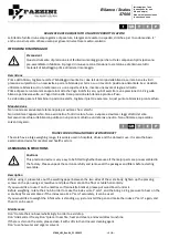 Preview for 3 page of Fazzini S7600 Instructions For Use Manual