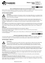 Preview for 4 page of Fazzini S7600 Instructions For Use Manual