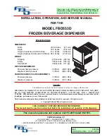 FBD FBD553D Installation, Operation And Service Manual preview