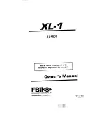 FBI XL-1 XL4600 Owner'S Manual preview