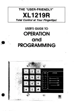 FBI XL1219 User Manual preview