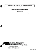 FBII Legend 100 Programming Manual preview