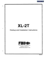 Preview for 1 page of FBII XL-2T Hookup And Installation Instructions