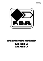 FBR GAS X0CE Manual preview