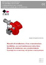 FBR GAS XP60/2CE EVO Installation, Use And Maintenance Instructions preview