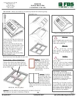 Предварительный просмотр 1 страницы FBS MS10166 Installation Manual