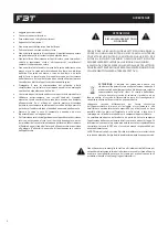 Preview for 4 page of Fbt 44258 Operating Manual