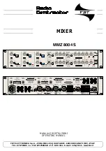 Fbt Audio Contractor MMZ 8004 S Operating Manual предпросмотр