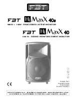 Предварительный просмотр 1 страницы Fbt HiMaxX 40 Operating Manual