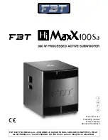 Fbt HiMaxX100Sa Operating Manual preview