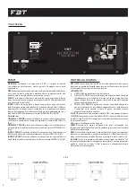 Preview for 8 page of Fbt HORIZON VHA 118SND Operating Manual