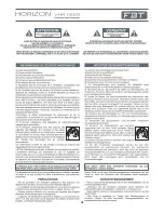 Preview for 6 page of Fbt HORIZON VHA118SA Operating Manual