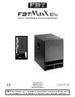 Fbt MaxX10Sa Operating Manual preview