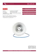 Предварительный просмотр 1 страницы Fbt MHO 420TW / EN Instructions For Use Manual