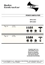 Предварительный просмотр 1 страницы Fbt MPA 3120 Instructions For Use Manual