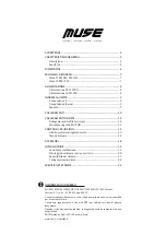 Preview for 3 page of Fbt MUSE 118FSND Operating Manual