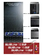 Fbt SubLine 12SA Manual preview