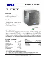 Preview for 1 page of Fbt SUBLine 18sa Specification