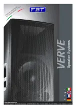 Предварительный просмотр 1 страницы Fbt VERVE 108 Manual