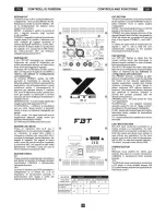 Предварительный просмотр 18 страницы Fbt X-LiTe 10A Operation Manual