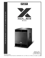 Fbt Xsub 18 SA Operating Manual preview